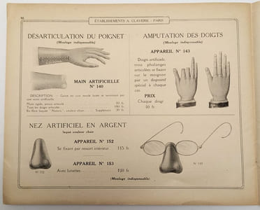 Appareils de Prothèses : Jambes et Bras artificiels