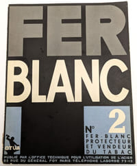 Fer blanc protecteur et vendeur du tabac