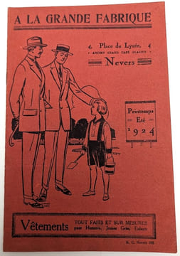Vêtements tout faits et sur mesure pour hommes, jeunes gens, enfants. GRANDE FABRIQUE (À LA)