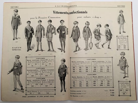 Vêtements tout faits et sur mesure pour hommes, jeunes gens, enfants. GRANDE FABRIQUE (À LA)