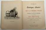 Catalogue illustré des objets pour pansements stérilisés et appareils de petite chirurgie. CHAZY, MULSANT & CIE