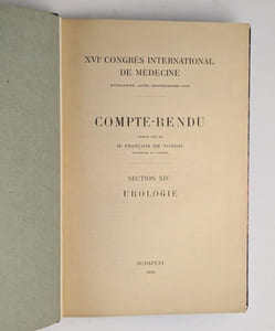 XVIe congrès international de médecine [...] Section XIV : urologie