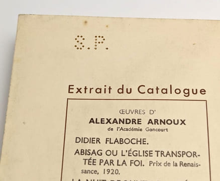 Rêveries d'un policier amateur. ARNOUX, Alexandre