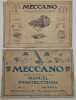 Lot de 2 volumes d'instructions. MECCANO