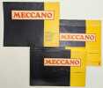 Lot de 11 manuels d'instructions. MECCANO
