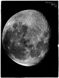 CLICHÉ DE LA LUNE - 13 août 1900