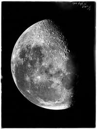 CLICHÉ DE LA LUNE - 13 septembre 1900