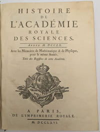 Histoire de l'Académie Royale des Sciences Année MDCCLX