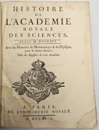 Histoire de l'Académie Royale des Sciences Année 1766