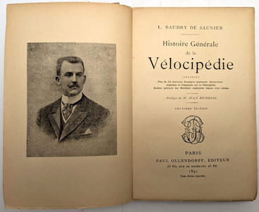 Histoire générale de la vélocipédie Préface de Jean Richepin
