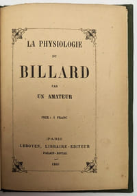 La physiologie du billard