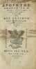 Apophthegmatum ex optimis utriusque linguae scriptorib. ERASMUS, Desiderius