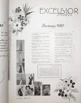 Excelsior Modes. EXCELSIOR MODES [1937 - n° 31 : Printemps] - Couverture de BAILLE