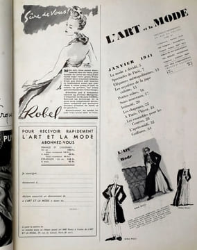 L'Art et la mode. L'ART ET LA MODE [1941/01] - Couverture de COSTET