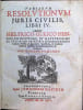 Variarum Resolutionum juris civilis, Libri IV. Helfricus-Ulricus Hunnius, Helfrico-Ulrico Hunnio