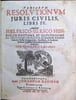 Variarum Resolutionum juris civilis, Libri IV. Helfricus-Ulricus Hunnius, Helfrico-Ulrico Hunnio