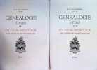Genealogie Otten Dit Otto De Mentock avec notices sur la familles alli&eacute;es, 2 Tomes. B. W. Van Schijndel