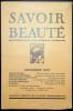 SAVOIR et BEAUTE Revue Mensuelle 17 me ann&eacute;e n&deg; 12 decembre 1937. 