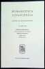 Humanistica Lovaniensia  Journal of neo-latin studies volumes: XXXIV (1985) - LXIV (2015) : 30 volumes. 