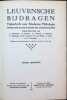 Leuvensche bijdragen, Tijdschrift voor Moderne Philologie  gesticht door wijlen Ph. Colinet ( 1896 )   XXVIIIe jaargang  1936. L. Goemans,  A. Carnoy, ...