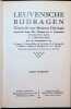 Leuvensche bijdragen, Tijdschrift voor Moderne Philologie  opgericht door Ph. Colinet en L. Goemans   XXXIIIe jaargang  1941. A. Carnoy, K. A. Noyens, ...