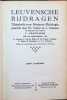 Leuvensche bijdragen, Tijdschrift voor Moderne Philologie opgericht door Ph. Colinet en L. Goemans XXXVe jaargang 1943. A. Carnoy, H. De Vocht, J. Van ...