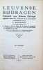 Leuvense bijdragen, Tijdschrift voor Moderne Philologie  opgericht door Ph. Colinet en L. Goemans   XLVe jaargang  1955. A. Carnoy,  H. De Vocht, J. ...