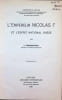 L'Empereur Nicolas Ier et l'esprit national Russe. L. Strakhovsky