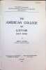The American College of Louvain ( 1857 - 1898 ). John D. Sauter
