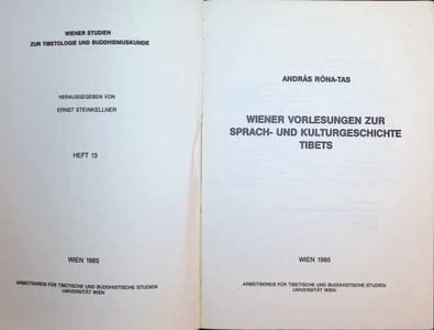 Wiener Vorlesungen zur Sprach- und Kutlurgeschichte Tibets