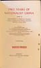 Two years of nationalist China. Min-Chien T. Z. Tyau