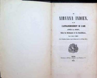 Du Nirvana Indien ou de l'affranchissement de L'Ame après la mort, Selon les Brahmanes et les Bouddhistes