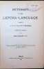 Dictionary of the Lepcha-Language. G. B. Mainwaring and Albert Gr&uuml;nwedel