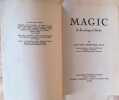 Magic A sociological Study. Hutton Webster