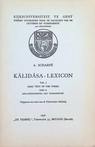 Kalidasa - Lexicon Vol. I Basic text of the Works Part II Malavikagnimitra and Vikramorvasi