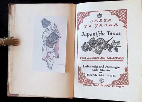 Sassa yo yassa Japanische Tänze. text von Bernhard Kellermann