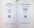 Studies on the history of religions ( supplements to Numen ) XXII Ex Orbe Religionum Studia Geo Widengren 2 volumes. Collectif