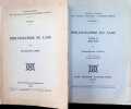 Bibliographie du Laos 2 volumes. Pierre Bernard Lafont