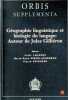 G&eacute;ographie linguistique et biologie du langage - autour de Jules Gilli&eacute;ron. Pierre Swiggers ea.