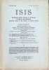 ISIS  International Review devoted to the History of Science and Civilization Quaterly Organ of the History of Science Society  N° 36, Vol XI (2)  ...