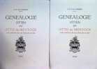 Genealogie Otten Dit Otto De Mentock avec notices sur la familles alli&eacute;es, 2 Tomes. B. W. Van Schijndel