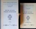 recueil de plans d'églises Cisterciennes 2 volumes complet. Fr. M.-Anselme Dimier
