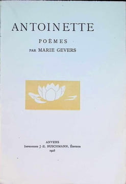 Antoinette Poëmes. Marie Gevers