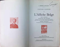 L' affiche illustrée L'affiche Belge Essai critique
