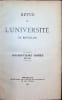 Revue de l'Universit&eacute; de Bruxelles Dix-septi&egrave;me ann&eacute;e 1911 - 1912. Collective