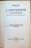 Revue de l'Universit&eacute; de Bruxelles Trente Deuxi&egrave;me ann&eacute;e 1926-1927. Collective