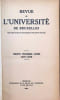 Revue de l'Universit&eacute; de Bruxelles Trente Troisi&egrave;me ann&eacute;e 1927-1928. Collective