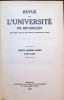 Revue de l'Universit&eacute; de Bruxelles Trente Sixi&egrave;me ann&eacute;e 1930-1931. Collective