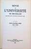 Revue de l'Université de Bruxelles  Trente Septième année 1931-1932. Collective