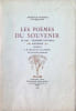 les Po&egrave;mes du souvenir. Anatole France